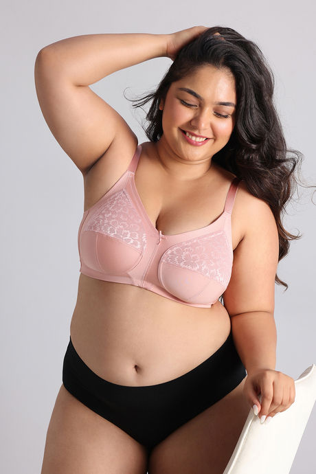 Zivame True Curv Single Layered Non Wired Full Coverage Super Support Bra - Peach Beige — image 5